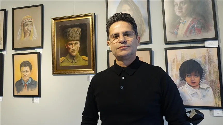 فعالیت هنری جواد سلیمانپور نقاش ایرانی ساکن ترکیه