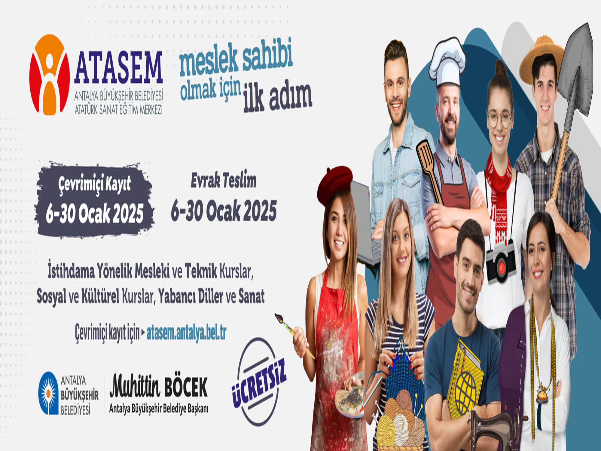 آغاز ثبت نام دوره های رایگان مراکز آتاسم شهرداری در سال جدید 2025