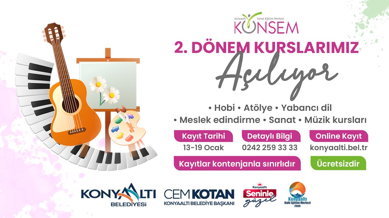 آغاز ثبت نام دوره های رایگان مرکز کنسم شهرداری کنیالتی آنتالیا در سال 2025